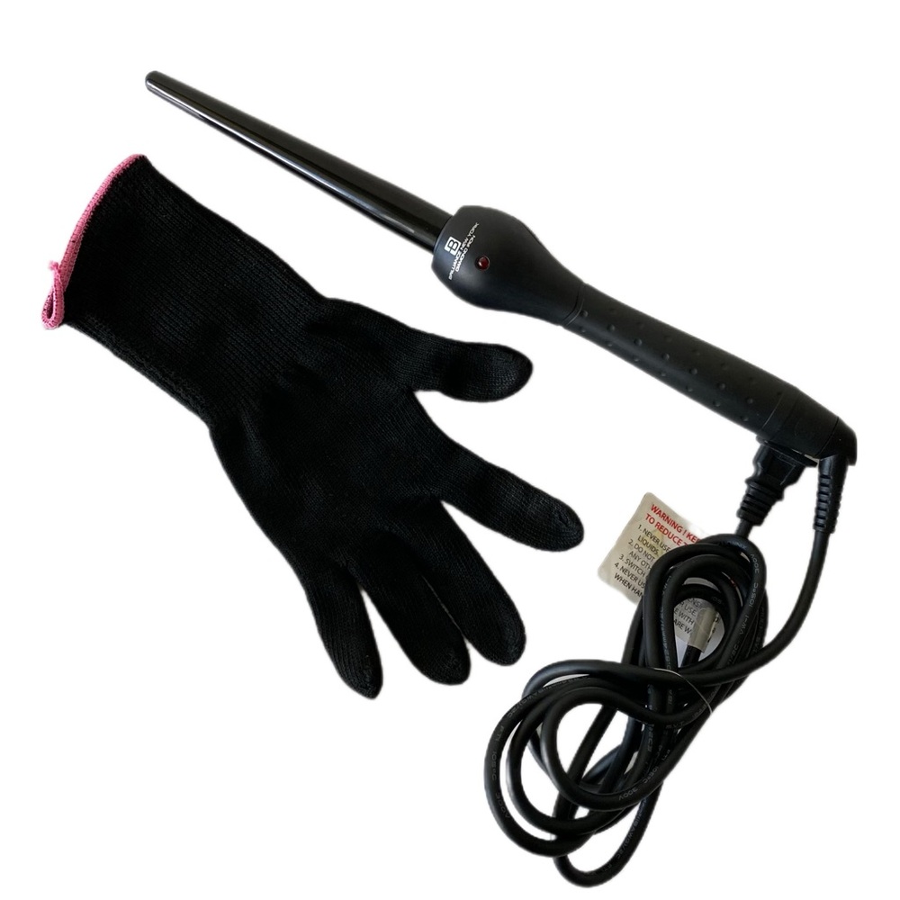 LAST CHANCE SALE!Brilliance New York Diamond Clipless Curling Iron with Glove
